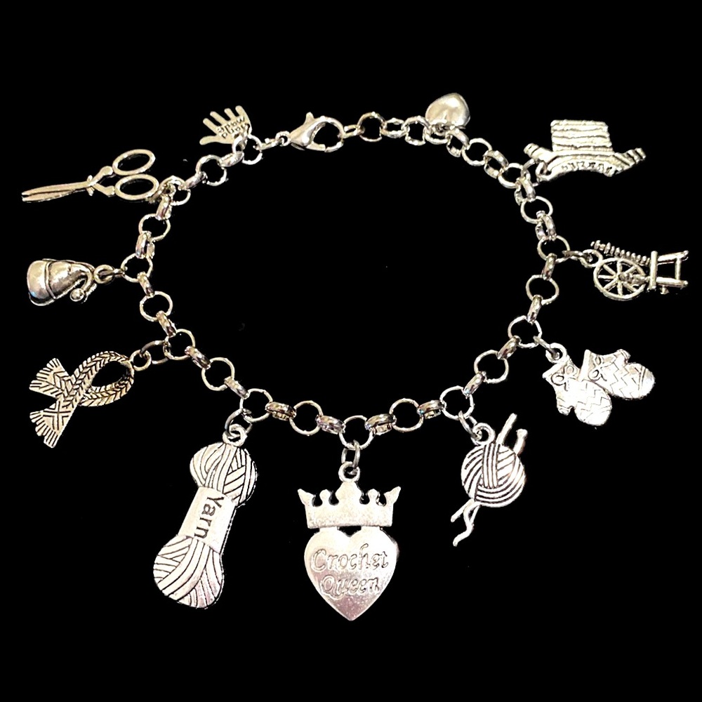 Crochet Charm Bracelet